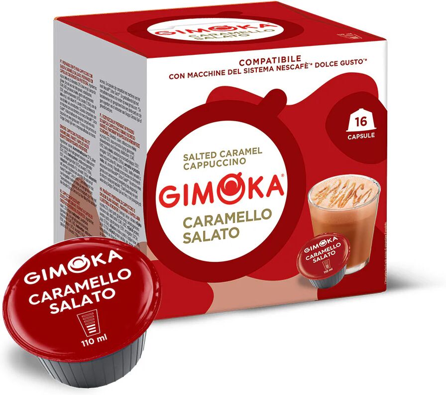 Gimoka 16 Capsule Caramello salato compatibili con sistema NESCAFÉ® Dolce Gusto®