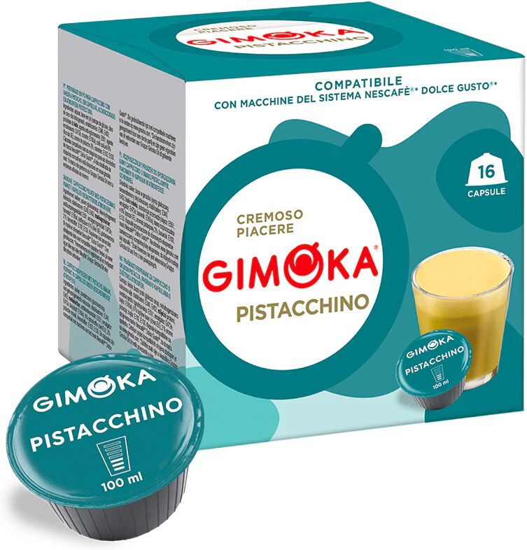 Gimoka 16 Capsule Pistacchino compatibili con sistema NESCAFÉ® Dolce Gusto®