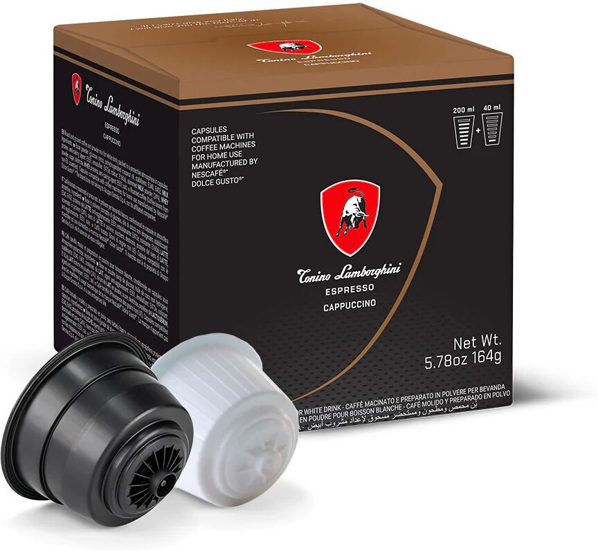 Tonino Lamborghini 16 Capsule Cappuccino compatibili con sistema NESCAFÉ® Dolce Gusto®