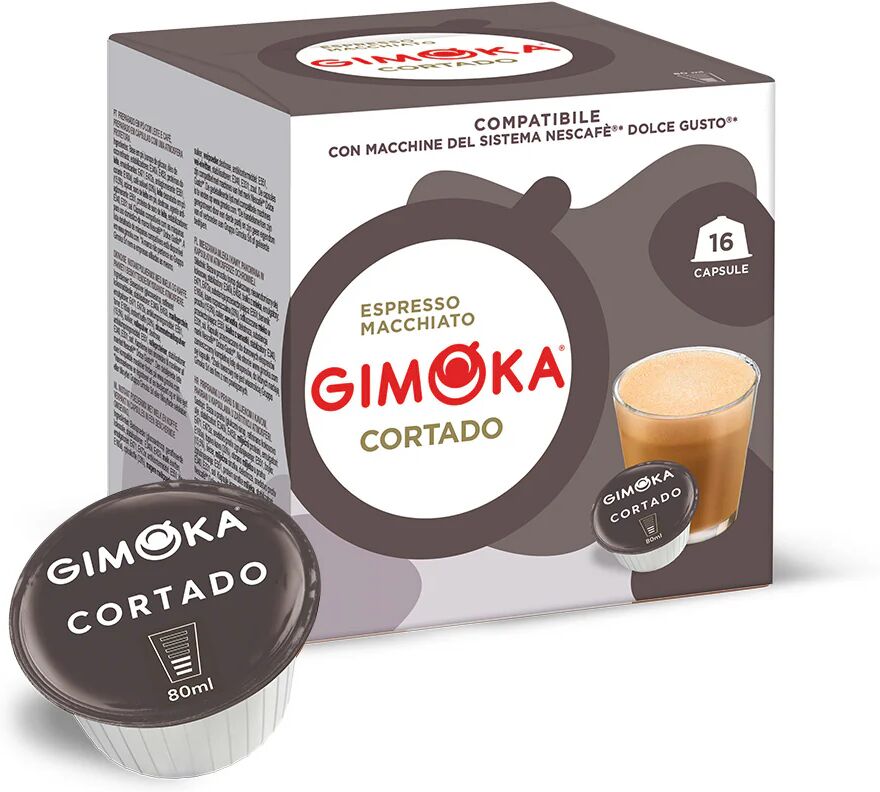 Gimoka 16 Capsule Cortado compatibili con sistema NESCAFÉ® Dolce Gusto®