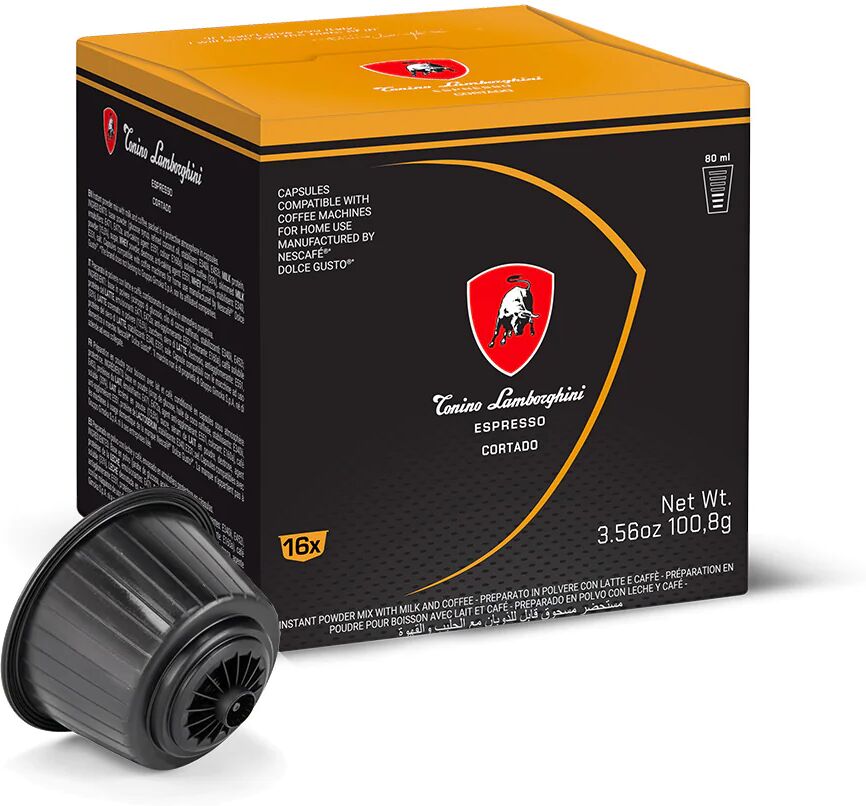 Tonino Lamborghini 16 Capsule Cortado compatibili con sistema NESCAFÉ® Dolce Gusto®