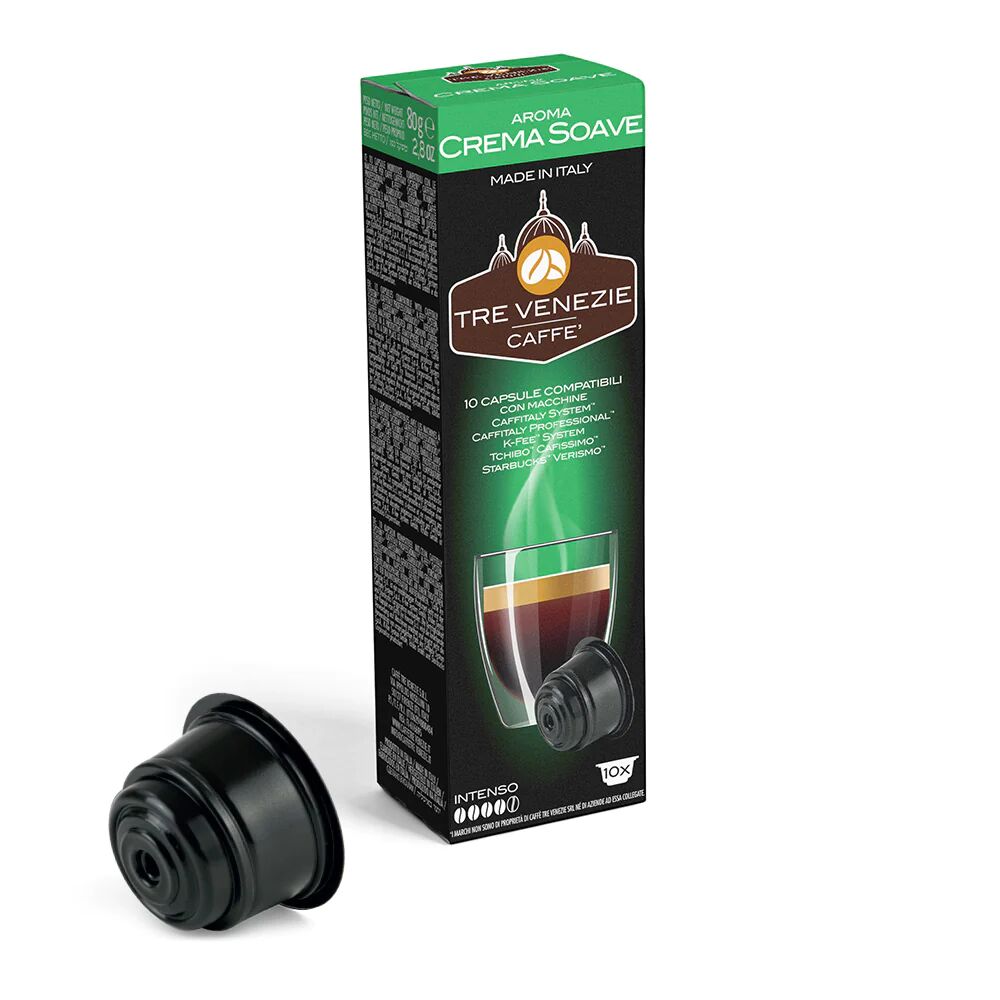 Caffè Tre Venezie 80 Capsule Crema Soave compatibili con sistema Caffitaly, Caffitaly Professional