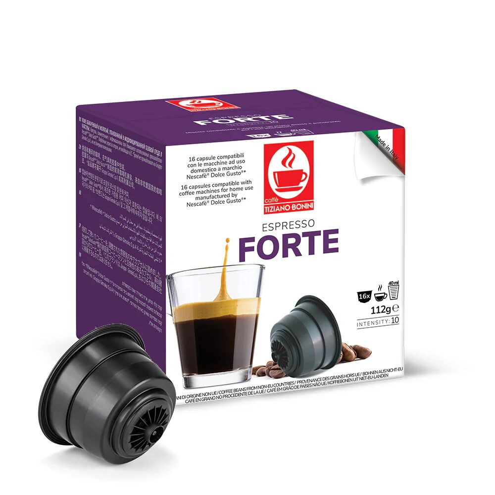Caffè Bonini 96 Capsule Forte compatibili con sistema NESCAFÉ® Dolce Gusto®