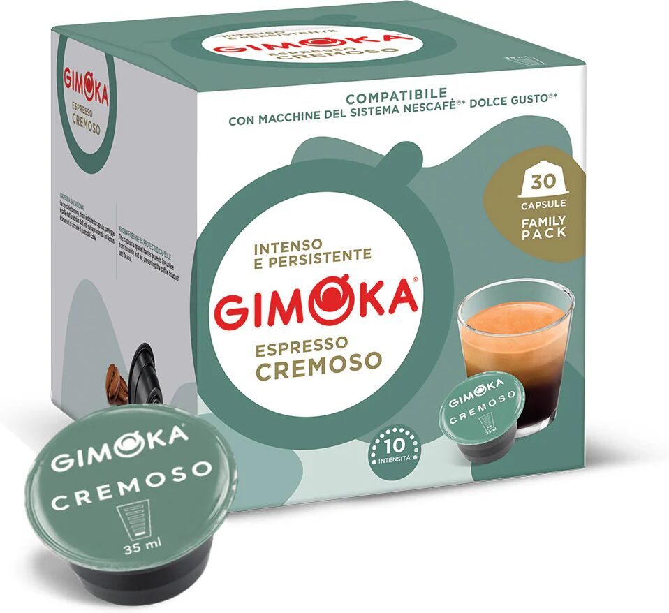 Gimoka 30 Capsule Cremoso compatibili con sistema NESCAFÉ® Dolce Gusto®