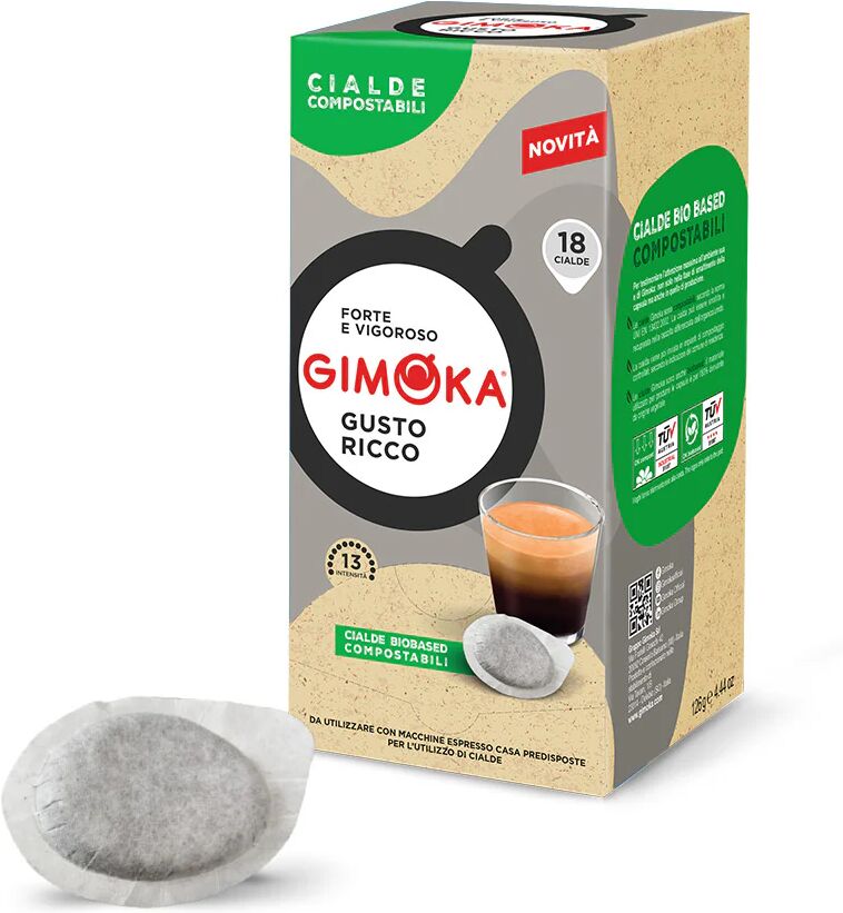 Gimoka 18 Cialde Gusto Ricco compatibili con sistema ESE 44mm