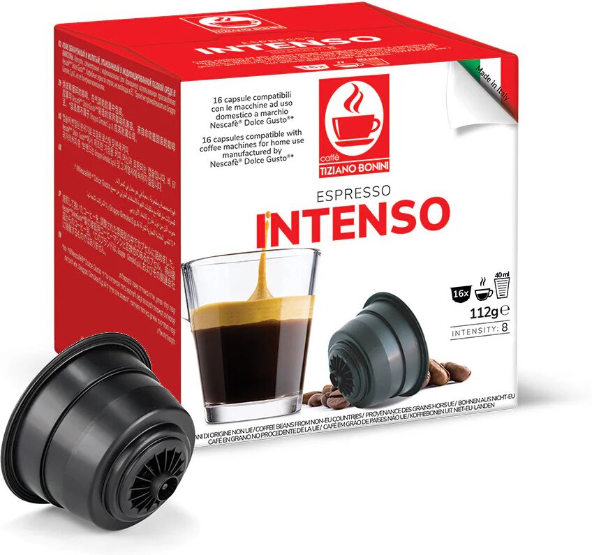 Caffè Bonini 96 Capsule Intenso compatibili con sistema NESCAFÉ® Dolce Gusto®