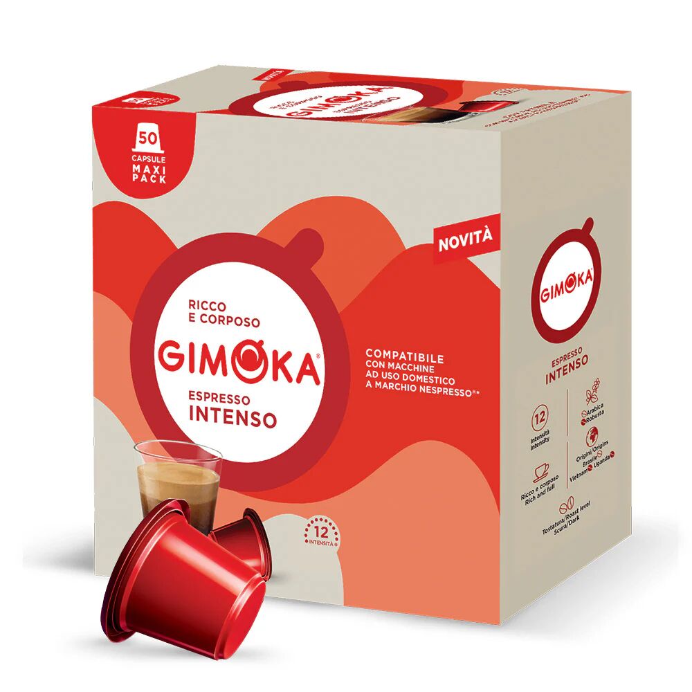 Gimoka 50 Capsule Intenso X50 compatibili con sistema Nespresso®
