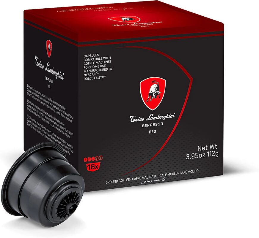 Tonino Lamborghini 16 Capsule Red compatibili con sistema NESCAFÉ® Dolce Gusto®