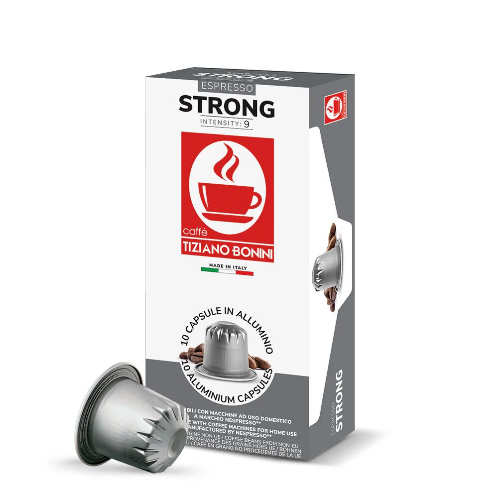 Caffè Bonini 100 Capsule Strong Alluminio compatibili con sistema Nespresso®