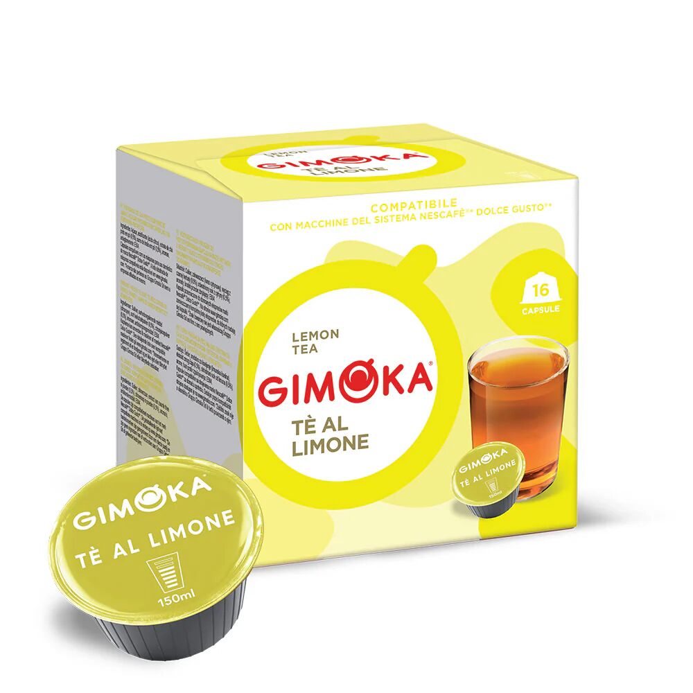 Gimoka 16 Capsule Tè Al Limone compatibili con sistema NESCAFÉ® Dolce Gusto®