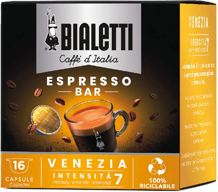 Bialetti 16 Capsule Venezia compatibili con sistema Mokespresso