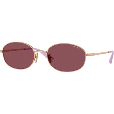 Occhiali da Sole Ovali in Metallo Bold Vogue - Polarizzati, Viola, 56mm Occhiali da Sole Ovali in Metallo Bold Vogue - Polarizzati, Viola, 56mm