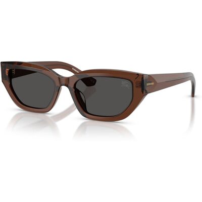 Occhiali da sole Burberry BE4463D - Forma gatto, Marrone/Grigio Occhiali da sole Burberry BE4463D - Forma gatto, Marrone/Grigio