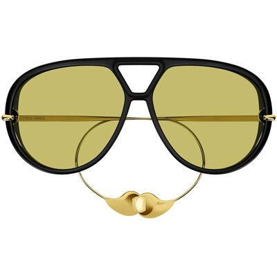 Bottega Veneta Occhiali da Sole Drop Aviator BV1273S 003 Bottega Veneta Occhiali da Sole Drop Aviator BV1273S 003