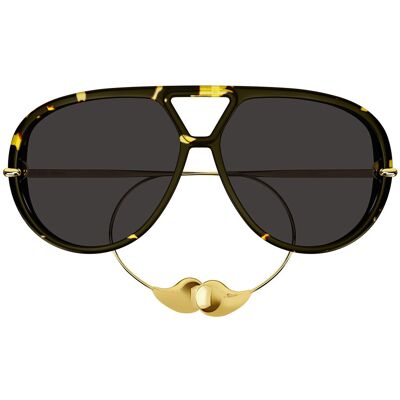 Bottega Veneta Occhiali da Sole Drop Aviator BV1273S 005 Bottega Veneta Occhiali da Sole Drop Aviator BV1273S 005