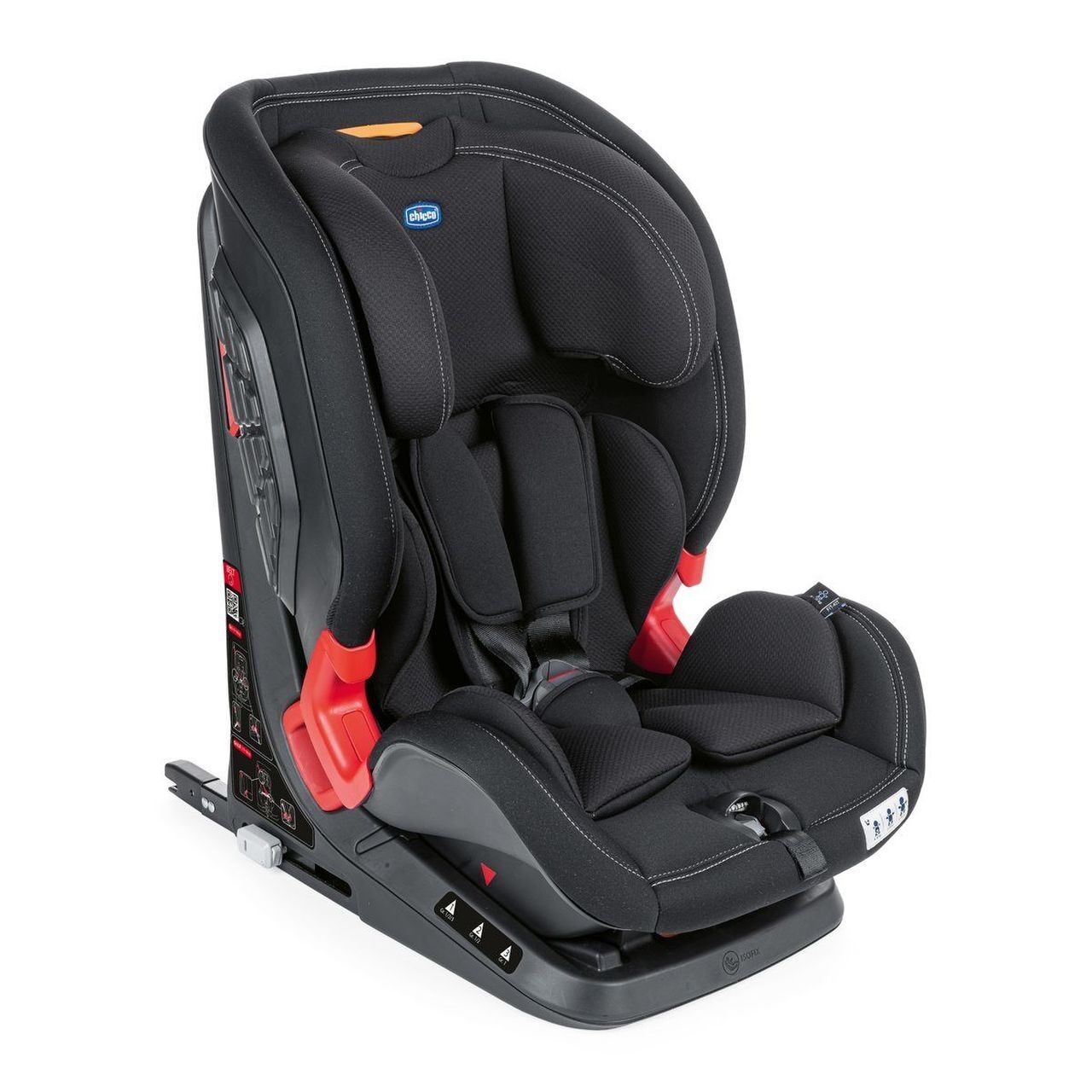 Chicco Seggiolino Auto Akita Fix Air gr 1-2-3 Black