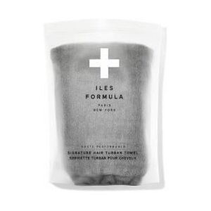 ILES FORMULA - Signature Hair Turban Towel - Asciugamano Per Capelli Grigio