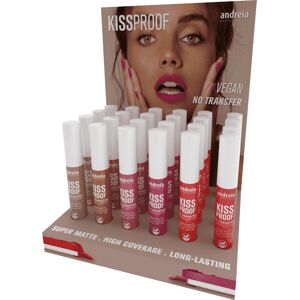 Andreia Professional Espositore Kiss Proof No Transfer Liquid Lipstick