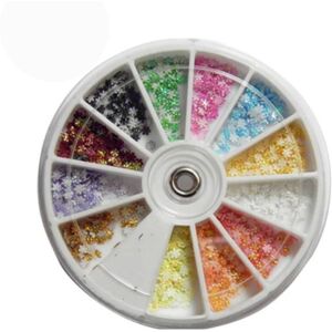 Nail Studio Nail Art Fabric FlowerWheel 12 Colors