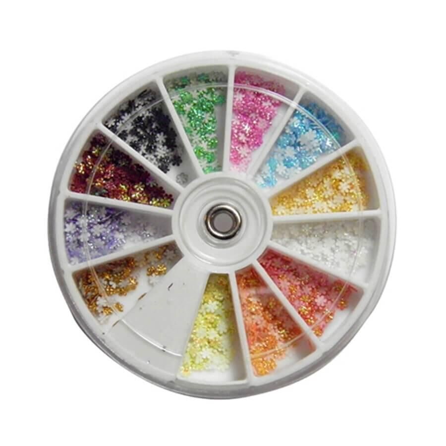 nail studio nail art fabric flowerwheel 12 colors