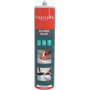 Floorlabs Silicone acrilico sigillante BIANCO 500gr per Legno, Pvc, ferro, alluminio battiscopa ecc