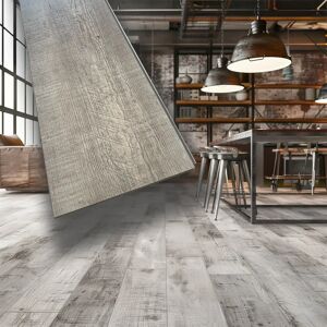 Eternal Parquet €11,99mq *MEGA STOCK* bancale da 80mq di  Listone TILE  in LVT click AC5 da 5mm ROVERE GRAFFIATO 1220X183mm idrorepellente