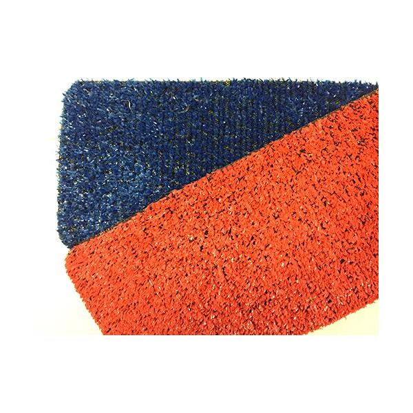 eternal parquet prato in erba sintetica rotolo da 50mq (2mtx25) tufting 100% polypropylene da 8mm colori blu e rosso - rosso