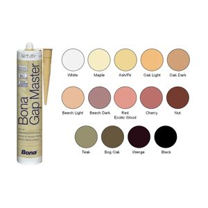 Bona Gap Master Stucco Elastico Nei Colori Dei Vari Legnami, Per Stuccare Parquet Battiscopa - Nero