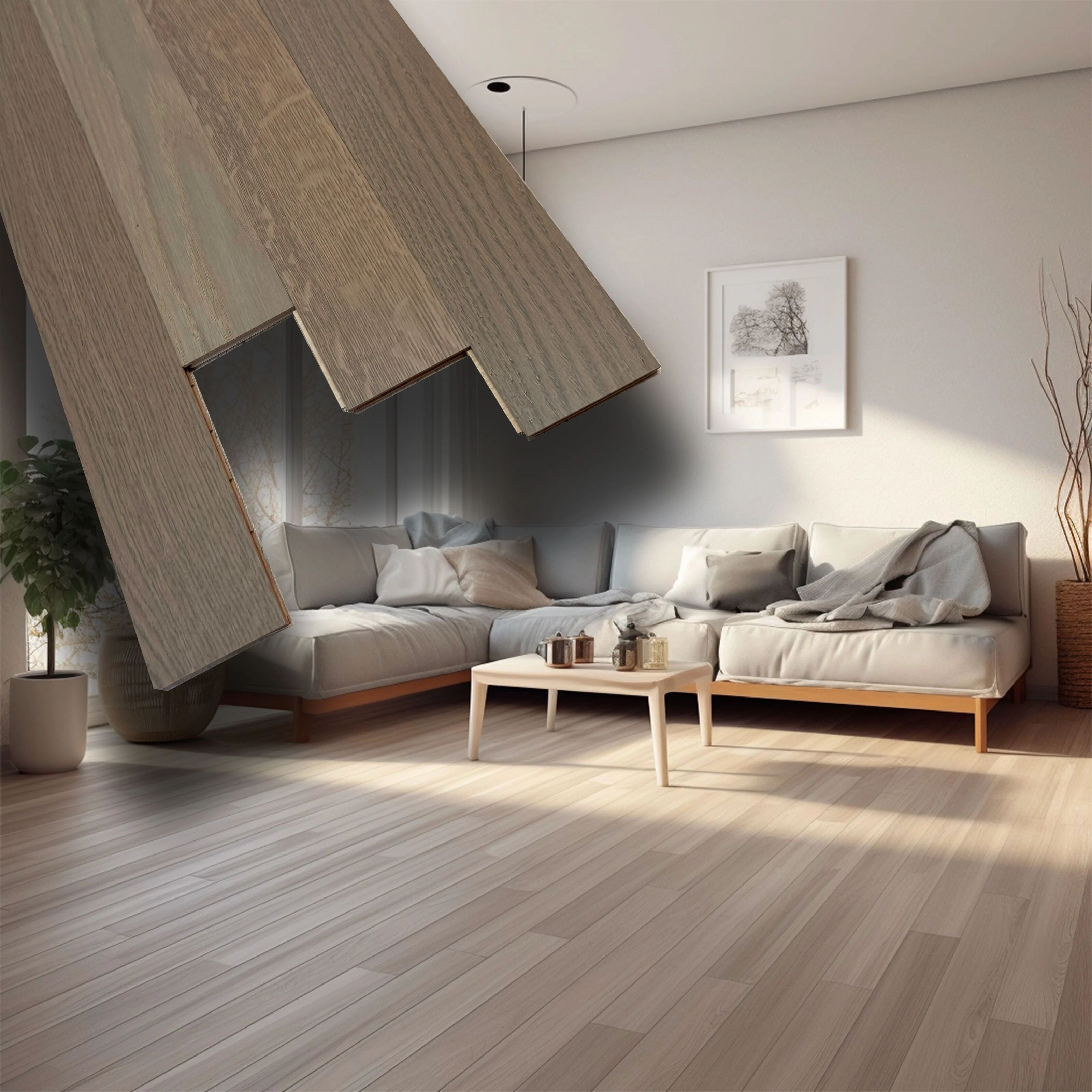 €21,90mq * STOCK GARBELOTTO * Lotto da 22mq di Parquet rovere Grigio 10x70x500/800