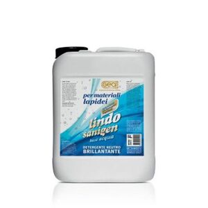 Detergente neutro Brillantante per ogni superficie lavabile anche trattata 5L Geal LINDO SANIGEN