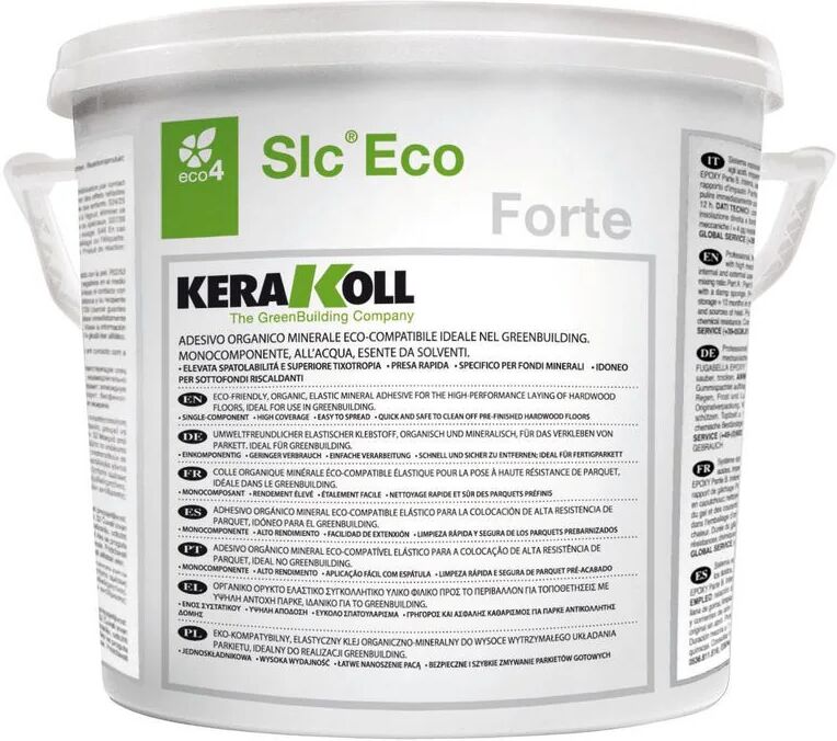 Kerakoll Colla Eco Forte 18kg Per La Posa Rapida Di Parquet Mosaico, Listoncini