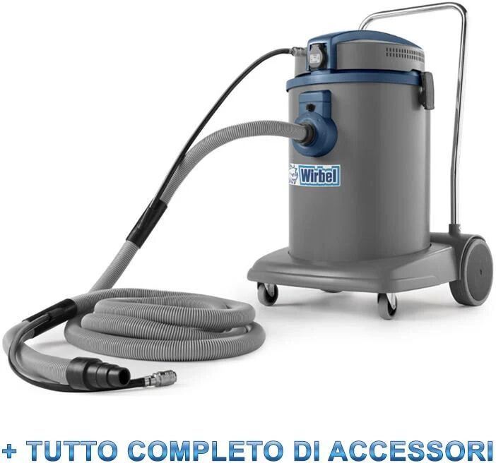 Wirbel Bidone 50l Aspiratore 1450w Con Presa Elettroutensili E Utensili Pneumatici - Power T D 50 P Combi / Filtro A Cartuccia