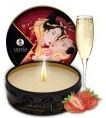 shunga mini candela da massaggio fragole & champagne