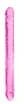 Pure Doppio Dildo Cristal con Venature Rosa 34 cm