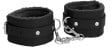 Ouch! Cavigliere Plush Leather Cuffs Nere