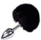 Alive Plug Anale Coda di Coniglio Fluffy S Nero