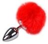 Alive Plug Anale Coda di Coniglio Fluffy L Rosso