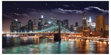 Inspire Quadro su tela Ny By Night 50x100 cm