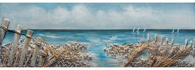 Inspire Quadro dipinto a mano Mare1 90x30 cm