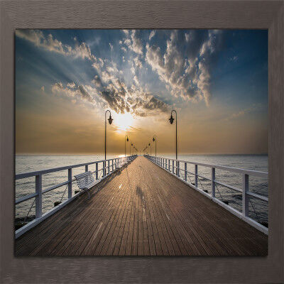 Quadro con cornice Wharf 136x76 cm