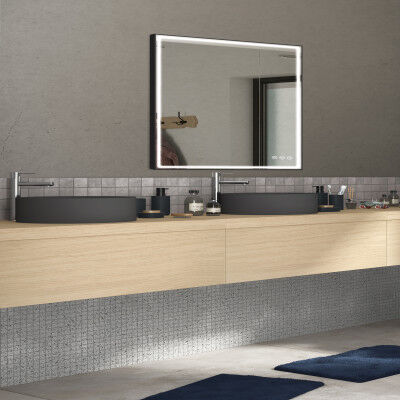 Sensea Specchio con illuminazione integrata bagno rettangolare Neo L 90 x H 90 cm SENSEA