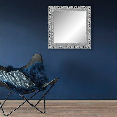Specchio a parete rettangolare Sharon forata argento 132.4x42.4 cm