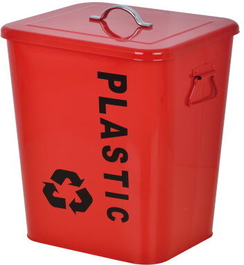 Pattumiera Dustbin manuale rosso 26 L