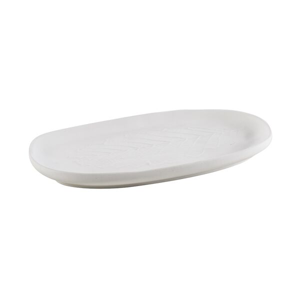 cipÃ¬ vassoio porta accessori da bagno in ceramica serie white leaves di