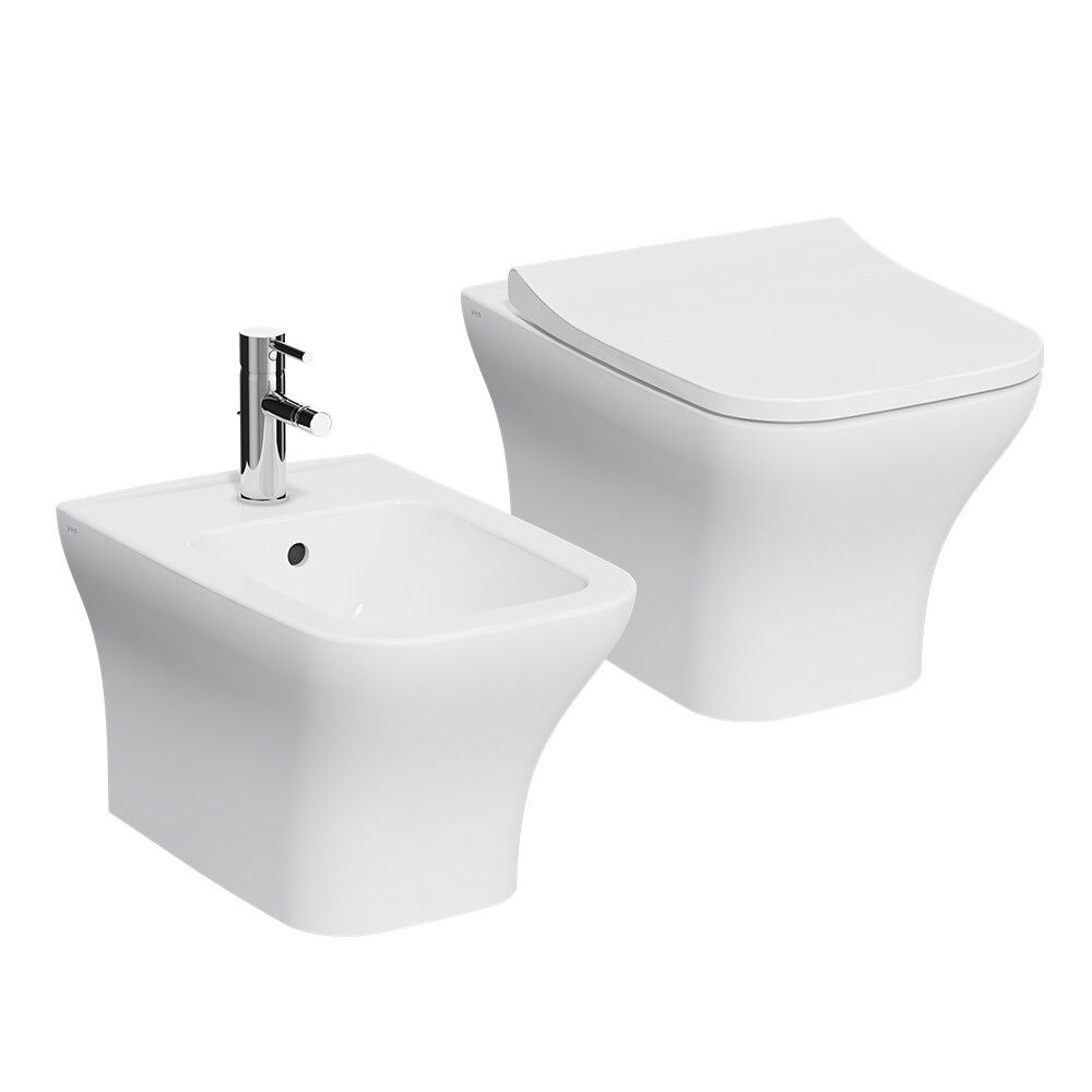 VITRA Sanitari sospesi  Mia Square wc rimless e bidet