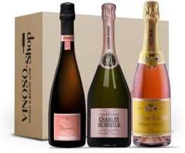 3 BOTTIGLIE DI BOLLICINE ROSE' FRANCESI Bollicine Brut Rosé