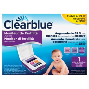 clearblue monitor di fertilità avanzato aumenta le tue probabilità di rimanere incinta 1 monitor (stick di test venduti separatamente)