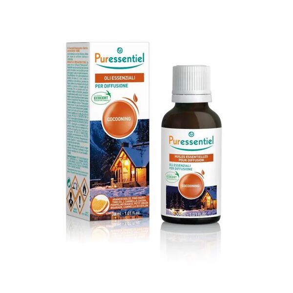 puressentiel olio essenziale miscela cocooning per diffusione ecocert 30 ml
