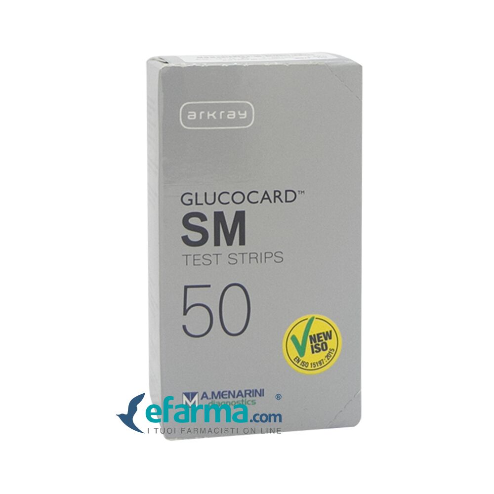 glucocard glucodard-sm test strips sistema per la misurazione della g licemia 50 pezzi