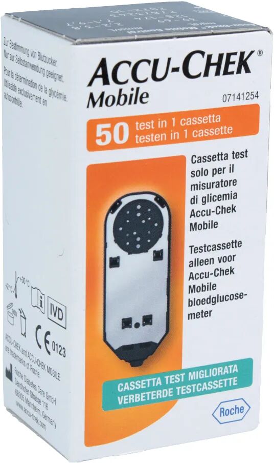 accu-chek mobile cassetta di ricarica 50 test